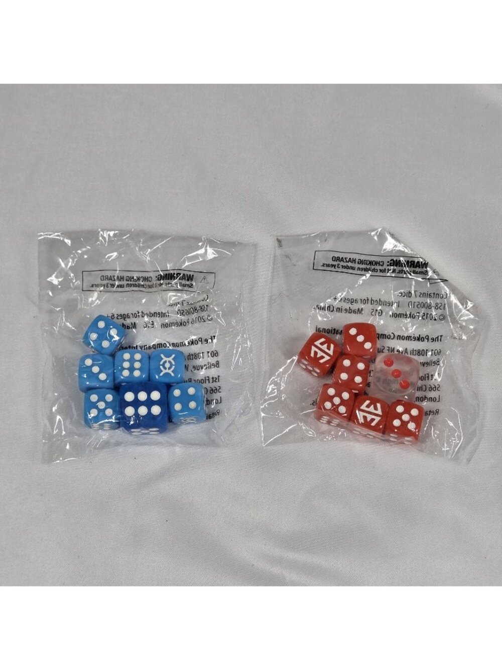 Pokemon Evolutions Blue Blastoise Red Charizard ETB Dice Sets - Brand New Sealed